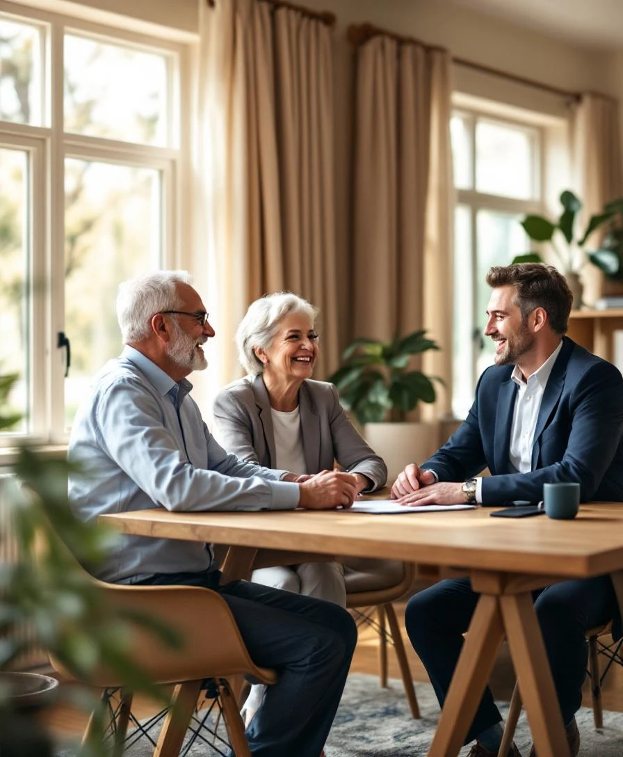 Family meeting with HUD-approved counselor about reverse mortgage